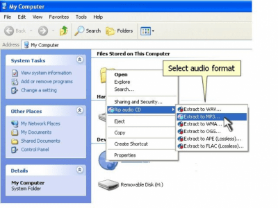 Screenshot of the application One-click CD Ripper - #1