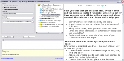 Screenshot of the application Aml2CHM - #1