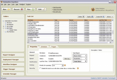 Screenshot of the application Automation Anywhere Enterprise - #1