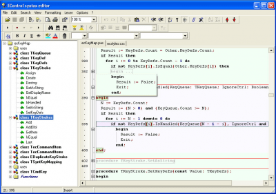 Screenshot of the application EControl Syntax Editor - #1