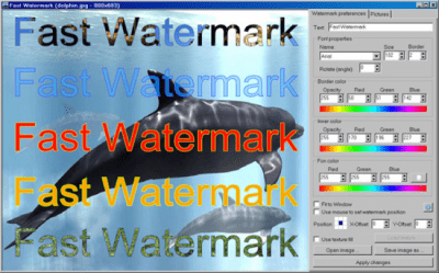 Screenshot of the application Fast Watermark - #1