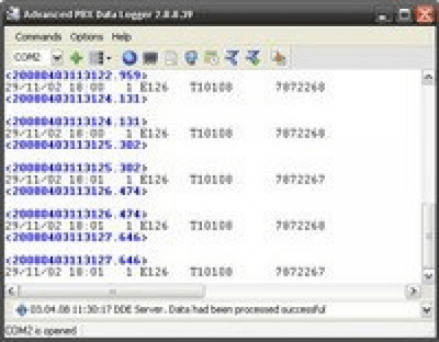 Screenshot of the application Advanced PBX Data Logger - #1