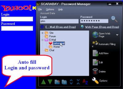 Screenshot of the application SCARABAY - #6