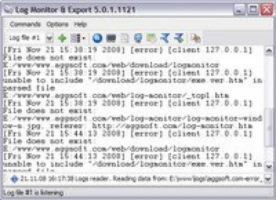 Screenshot of the application Log Monitor Export - #1