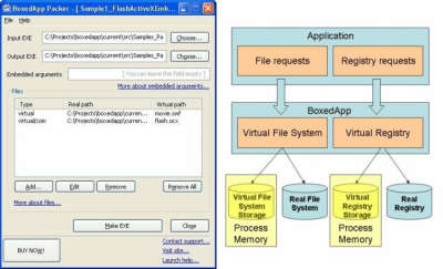 Screenshot of the application BoxedApp Packer - #1