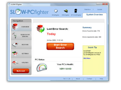 Screenshot of the application SLOW-PCfighter - #1