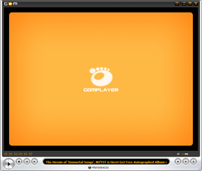 Screenshot of the application GOM Media Player - #1