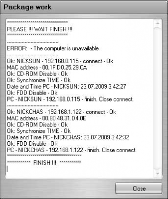Screenshot of the application AdminDeviceLan - #8