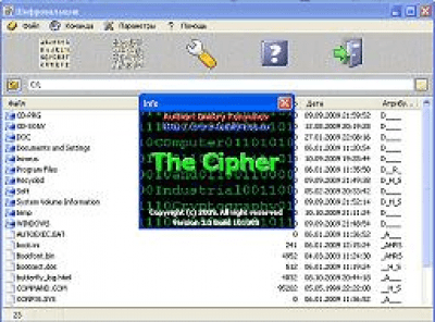 Screenshot of the application The Cipher - #1