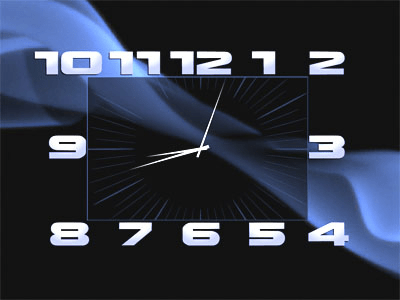 Screenshot of the application Box Clock Screensaver - #1