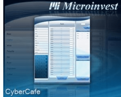 Screenshot of the application Microinvest Cyber cafe - #1