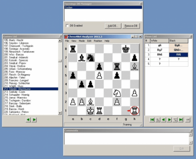 Screenshot of the application Chess4Net Analyzer - #1