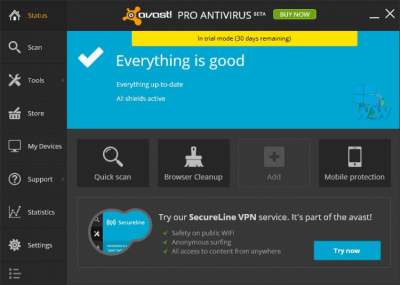 Screenshot of the application Avast Pro Antivirus - #1