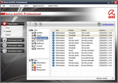 Screenshot of the application Avira Antivirus Pro - #2