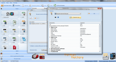 Screenshot of the application Format Factory - #2