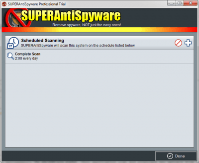 Screenshot of the application SUPERAntiSpyware - #5