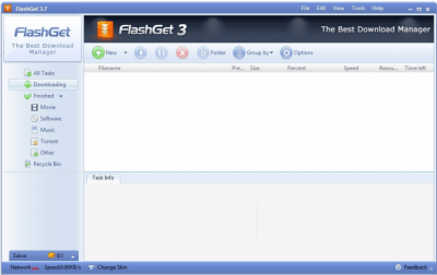 Screenshot of the application FlashGet - #1