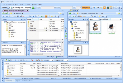 Screenshot of the application SmartFTP - #2