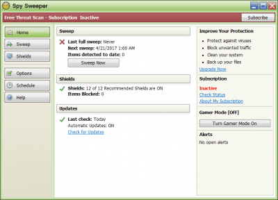 Screenshot of the application Spy Sweeper - #4