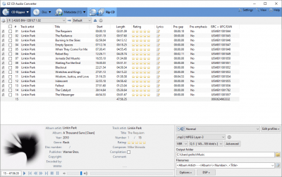 Screenshot of the application EZ CD Audio Converter - #2
