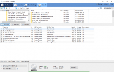 Screenshot of the application EZ CD Audio Converter - #3
