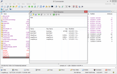 Screenshot of the application EF Commander - #4