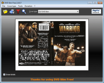 Screenshot of the application DVD Slim Free - #1