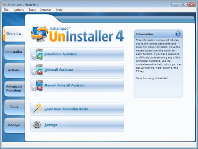 Screenshot of the application Ashampoo UnInstaller - #1