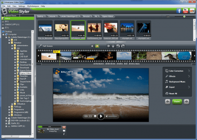 Screenshot of the application Ashampoo Video Styler - #1