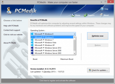 Screenshot of the application PCMedik - #2