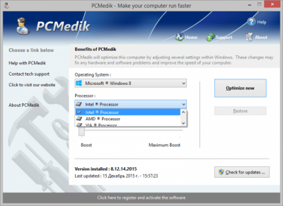 Screenshot of the application PCMedik - #3