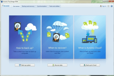 Screenshot of the application Acronis True Image - #1