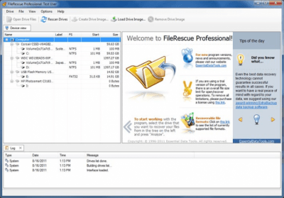 Screenshot of the application FileRescue Pro - #1