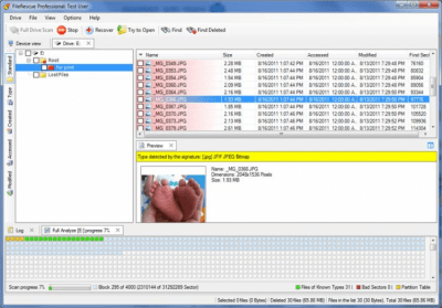 Screenshot of the application FileRescue Pro - #2