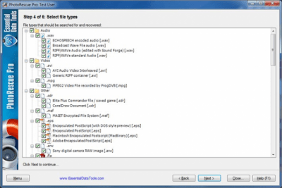 Screenshot of the application Digital PhotoRescue Pro - #3