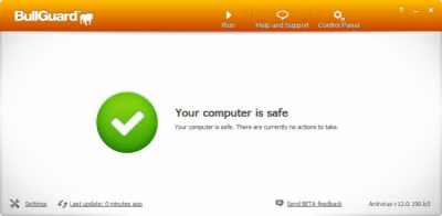 Screenshot of the application BullGuard Antivirus - #1