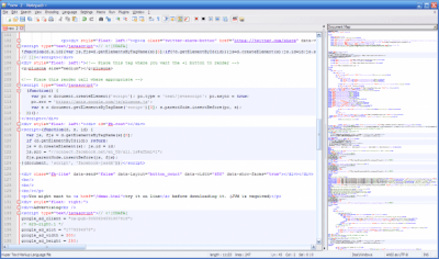 Screenshot of the application Notepad++ - #2