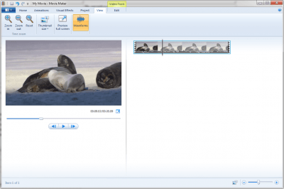 Screenshot of the application Windows Movie Maker 2012 - #1