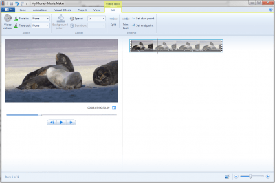 Screenshot of the application Windows Movie Maker 2012 - #2