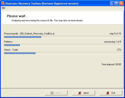 Screenshot of the application Illustrator Recovery Toolbox - #1