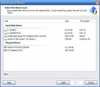 Screenshot of the application Linux Recovery - #2