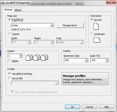 Screenshot of the application novaPDF Pro - #4