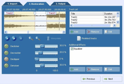 Screenshot of the application AudioLava - #1