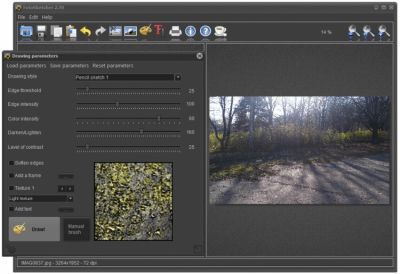 Screenshot of the application FotoSketcher - #4