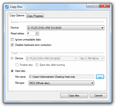 Screenshot of the application CDBurnerXP - #3