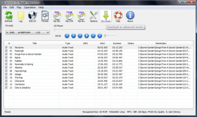 Screenshot of the application Free CD Ripper - #3