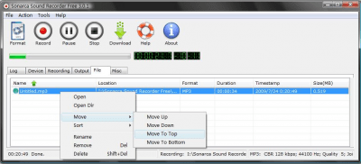 Screenshot of the application Sound Recorder - Online Recorder - #3