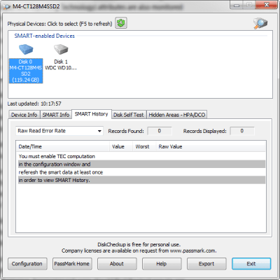 Screenshot of the application DiskCheckup - #3