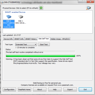 Screenshot of the application DiskCheckup - #4