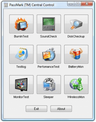 Screenshot of the application Central Control - #1